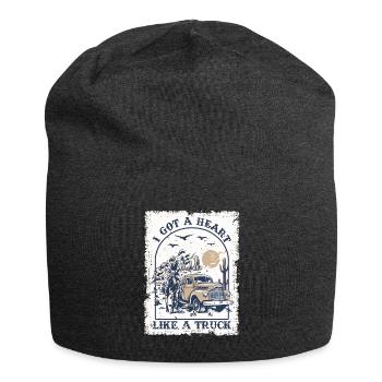I Got A Heart Like A Truck - Jersey Beanie - charcoal grey - Front