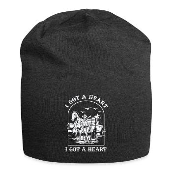 I Got A Heart Like A Truck - Jersey Beanie - charcoal grey - Front