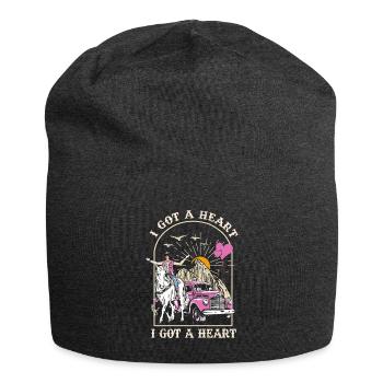 I Got A Heart Like A Truck - Jersey Beanie - charcoal grey - Front