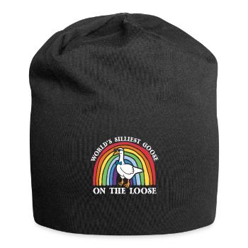 Worlds Silliest Goose On The Loose - Jersey Beanie - black - Front