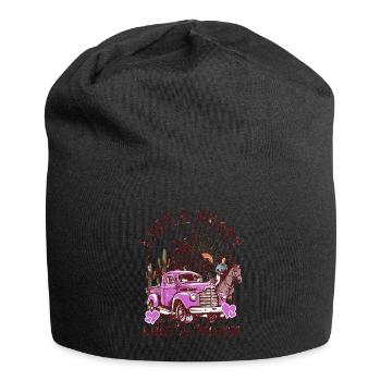 I Got A Heart Like A Truck - Jersey Beanie - black - Front