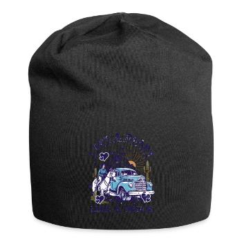 J’ai un cœur comme un camion - Bonnet en jersey - noir - Devant