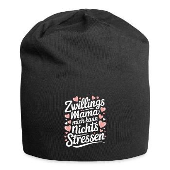Zwillingsmama Mama von Zwillingen Zwillings Mutter - Jersey-Beanie - Schwarz - Vorne