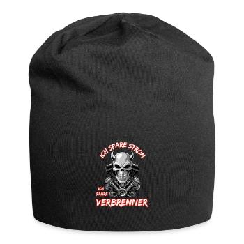 Ich Spare Strom Ich Fahre Verbrenner - Jersey-Beanie - Schwarz - Vorne