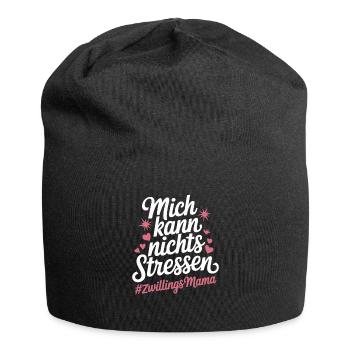 Zwillingsmama Mama von Zwillingen Zwillings Mutter - Jersey-Beanie - Schwarz - Vorne