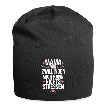 Zwillingsmama Mama von Zwillingen Zwillings Mutter - Jersey-Beanie - Schwarz - Vorne