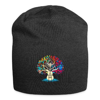 Yggdrasil Nature Musicien Arbre De Vie - Bonnet en jersey - charbon - Devant