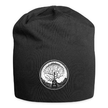 Yggdrasil Natur Musiker Baum Des Lebens - Jersey-Beanie - Schwarz - Vorne