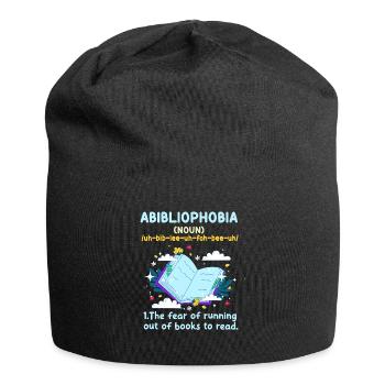 Abibliophobie Rat de bibliothèque Lecture de livres - Bonnet en jersey - noir - Devant