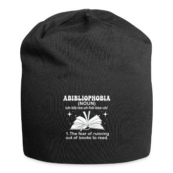 Abibliophobie Rat de bibliothèque Lecture de livres - Bonnet en jersey - noir - Devant
