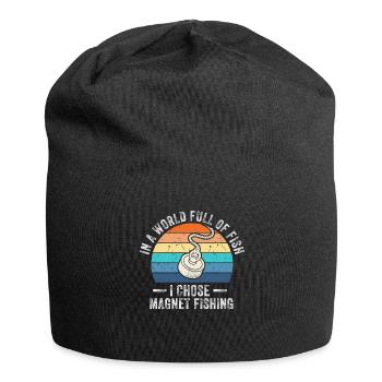 Neodymium Magnet Fishing Magnetic Fisher - Jersey Beanie - black - Front