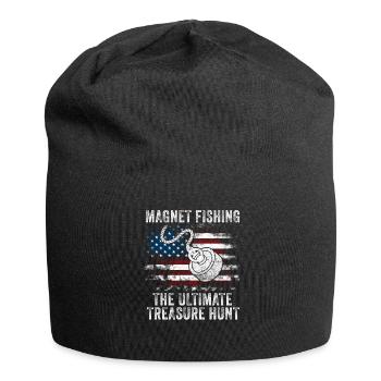 Neodymium Magnet Fishing Magnetic Fisher - Jersey Beanie - black - Front