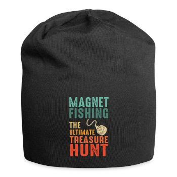 Neodymium Magnet Fishing Magnetic Fisher - Jersey Beanie - black - Front