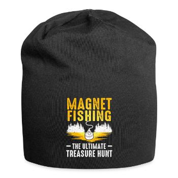 Neodymium Magnet Fishing Magnetic Fisher - Jersey Beanie - black - Front