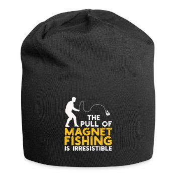 Neodymium Magnet Fishing Magnetic Fisher - Jersey Beanie - black - Front