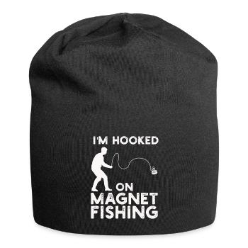 Neodymium Magnet Fishing Magnetic Fisher - Jersey Beanie - black - Front