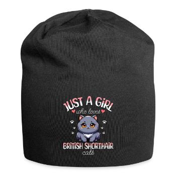 Fille Adore Chat British Shorthair - Bonnet en jersey - noir - Devant