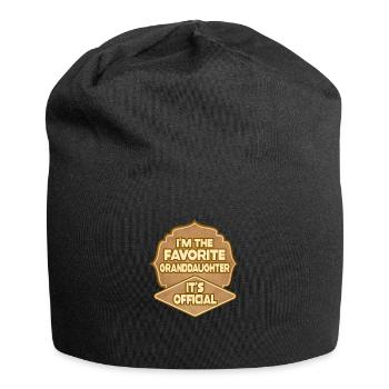 Je suis la petite-fille préférée - Bonnet en jersey - noir - Devant