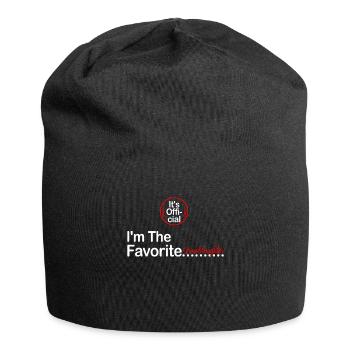 Je suis la petite-fille préférée - Bonnet en jersey - noir - Devant
