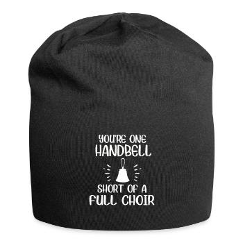 Choir Music Instrument Handbell Choir - Jersey Beanie - black - Front
