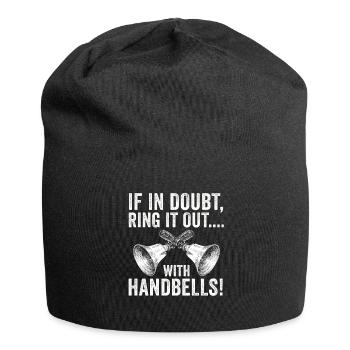 Choir Music Instrument Handbell Choir - Jersey Beanie - black - Front