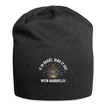 Choir Music Instrument Handbell Choir - Jersey Beanie - black - Front
