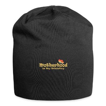 Motherhood Is My Ministry - Jersey Beanie - black - Front