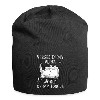 Poetry Slam Schriftsteller Poet Literatur Slam - Jersey-Beanie - Schwarz - Vorne