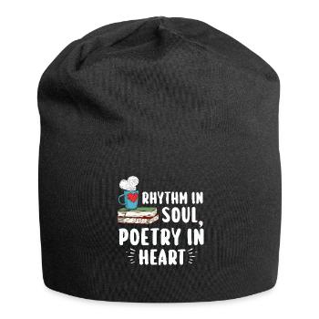Poetry Slam Schriftsteller Poet Literatur Slam - Jersey-Beanie - Schwarz - Vorne