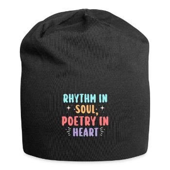 Poetry Slam Schriftsteller Poet Literatur Slam - Jersey-Beanie - Schwarz - Vorne