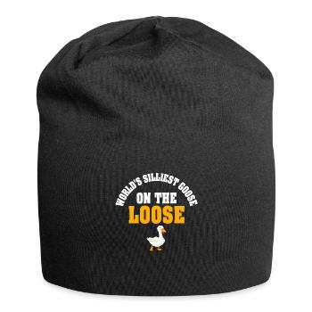 Worlds Silliest Goose On The Loose - Jersey Beanie - black - Front