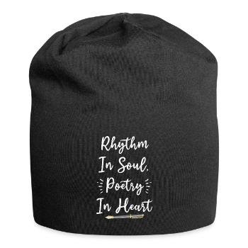 Poetry Slam Schriftsteller Poet Literatur Slam - Jersey-Beanie - Schwarz - Vorne