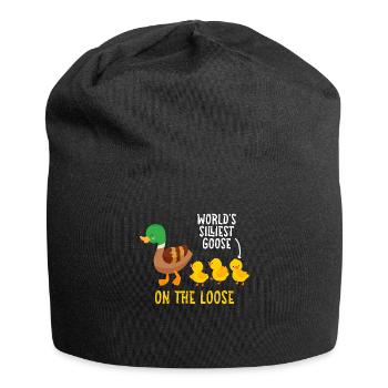 Worlds Silliest Goose On The Loose - Jersey Beanie - black - Front