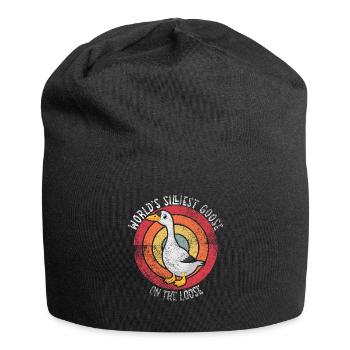 Worlds Silliest Goose On The Loose - Jersey Beanie - black - Front