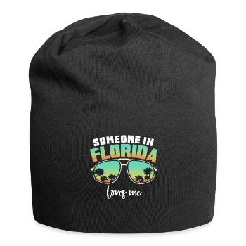 Someone In Florida Loves Me - Jersey Beanie - black - Front