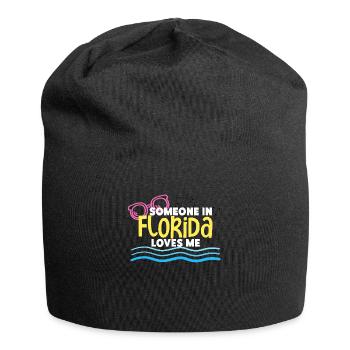 Someone In Florida Loves Me - Jersey Beanie - black - Front