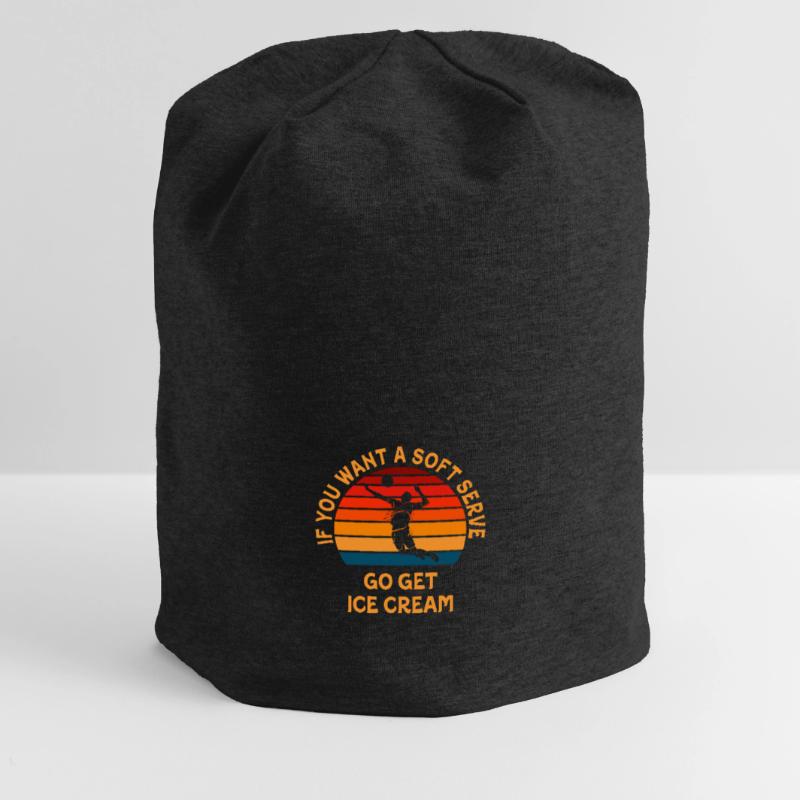 Wenn Sie ein Softeis wollen, holen Sie sich Eis Jersey-Beanie