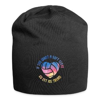 Wenn Sie ein Softeis wollen, holen Sie sich Eis - Jersey-Beanie - Schwarz - Vorne