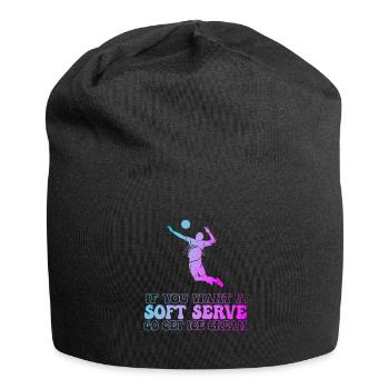 Wenn Sie ein Softeis wollen, holen Sie sich Eis - Jersey-Beanie - Schwarz - Vorne