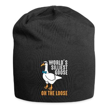Worlds Silliest Goose On The Loose - Jersey Beanie - black - Front