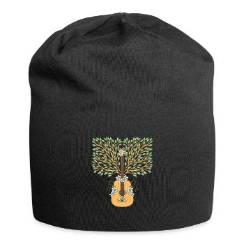 Yggdrasil Natur Musiker Baum Des Lebens - Jersey-Beanie - Schwarz - Vorne