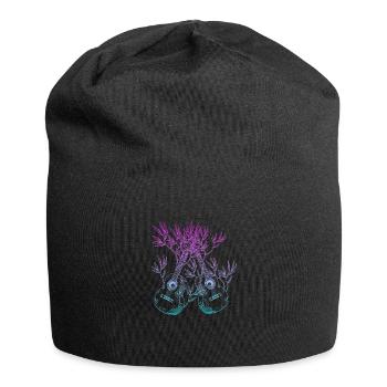 Yggdrasil Natur Musiker Baum Des Lebens - Jersey-Beanie - Schwarz - Vorne