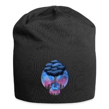 Yggdrasil Nature Musicien Arbre De Vie - Bonnet en jersey - noir - Devant