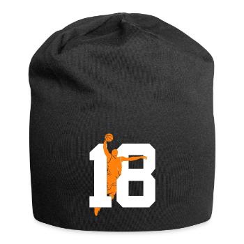 NUMBER 18 BASKETBALL 18TH BIRTHDAY - Jersey Beanie - black - Front