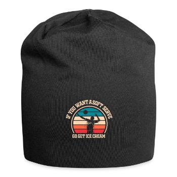 Wenn Sie ein Softeis wollen, holen Sie sich Eis - Jersey-Beanie - Schwarz - Vorne
