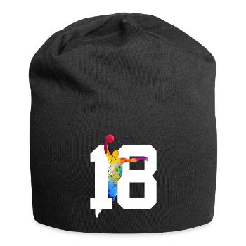 NUMBER 18 BASKETBALL 18TH BIRTHDAY - Jersey Beanie - black - Front