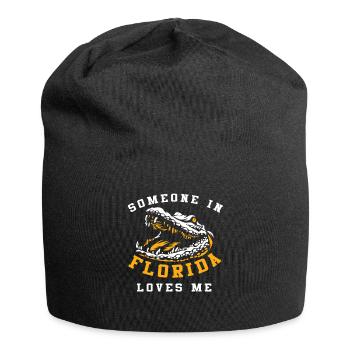 Someone In Florida Loves Me - Jersey Beanie - black - Front