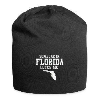Someone In Florida Loves Me - Jersey Beanie - black - Front