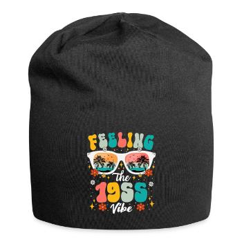 70th Anniversary Woman 1955 70 Years Anniversary - Jersey Beanie - black - Front