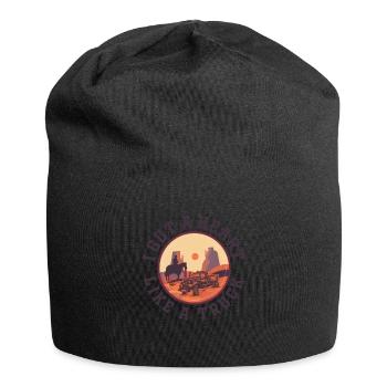 I Got A Heart Like A Truck - Jersey Beanie - black - Front